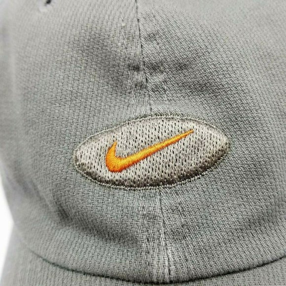 Nike Sports Hat Cap Size 7 Fitted Green Orange - Picture 2 of 8